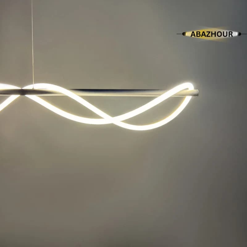 لوستر خطی مدرن LED با بدنه آلومینیوم کد CM434 — تصویر ۴