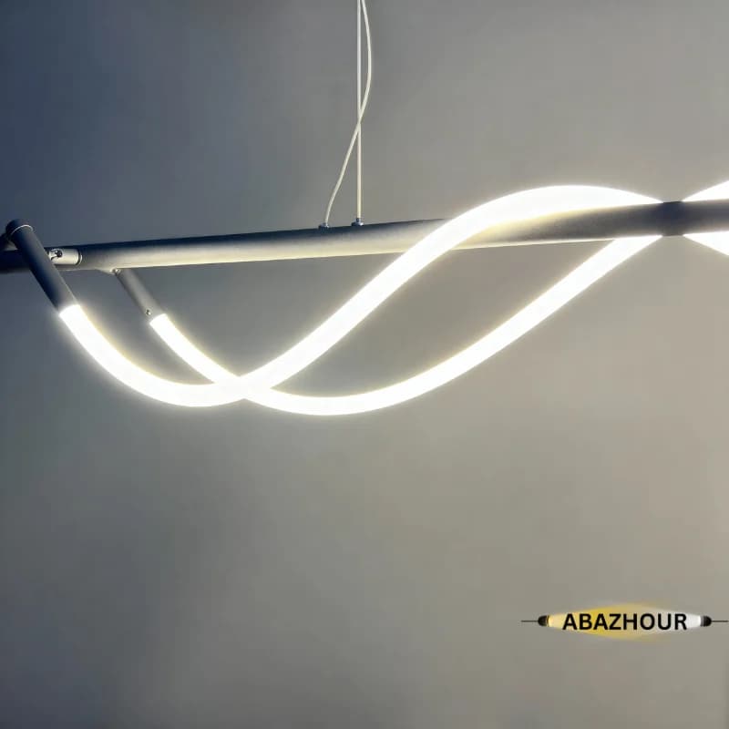 لوستر خطی مدرن LED با بدنه آلومینیوم کد CM434 — تصویر ۸