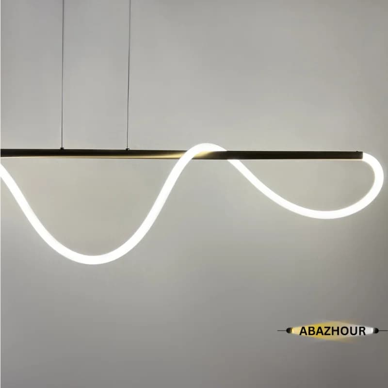 لوستر خطی مدرن LED طول 150 سانتی کد CM430 — تصویر ۹