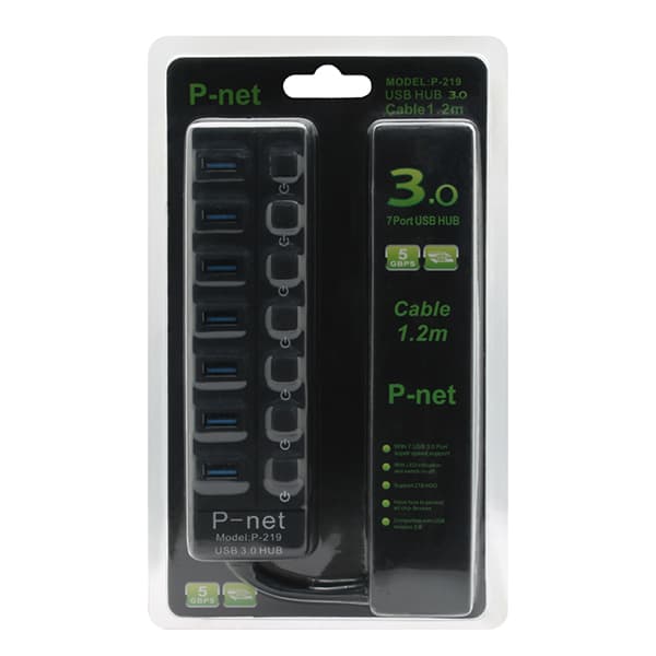 هاب 7 پورت پی نت P-219 — تصویر ۸