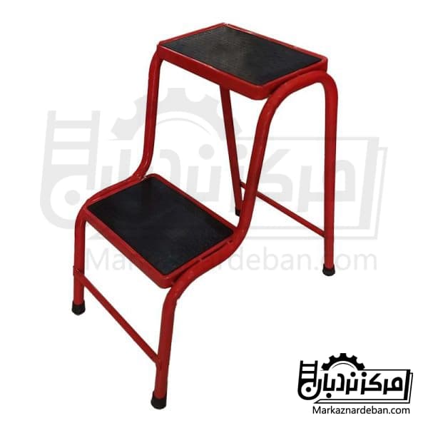 چهارپایه فلزی ۲ پله ۶۰ سانتی متری