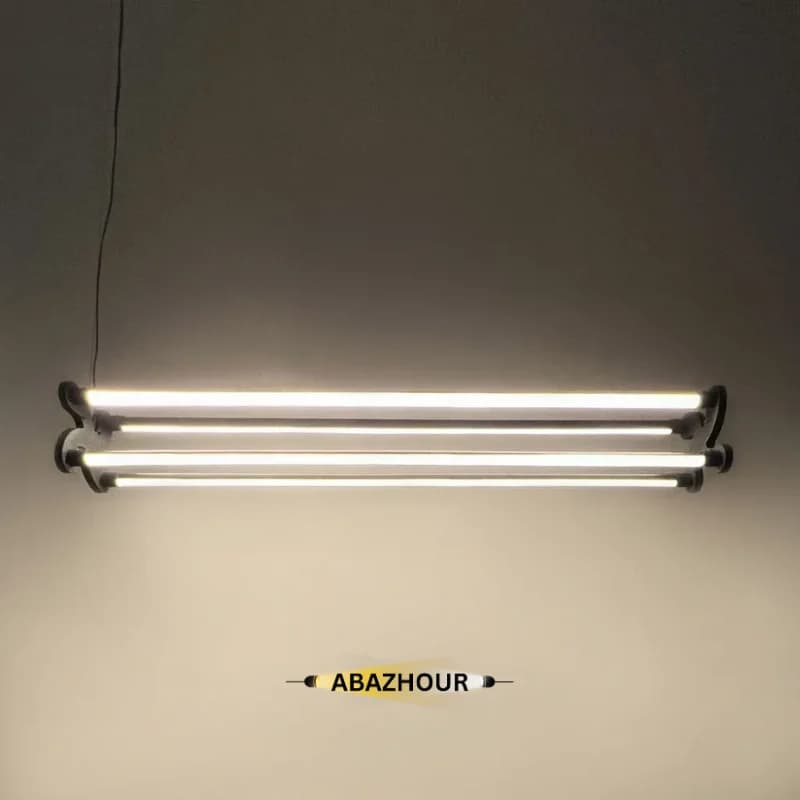 لوستر خطی مدرن LED با بدنه آلومینیوم 100 سانتی کد CM426 — تصویر ۷