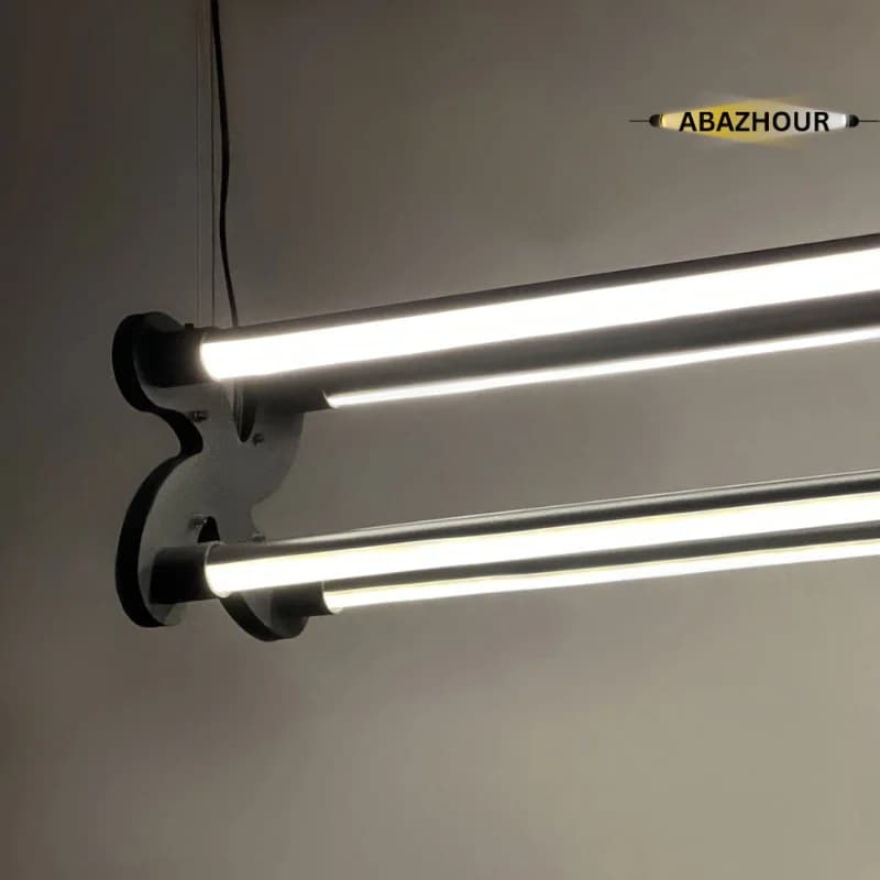 لوستر خطی مدرن LED با بدنه آلومینیوم 100 سانتی کد CM426 — تصویر ۹