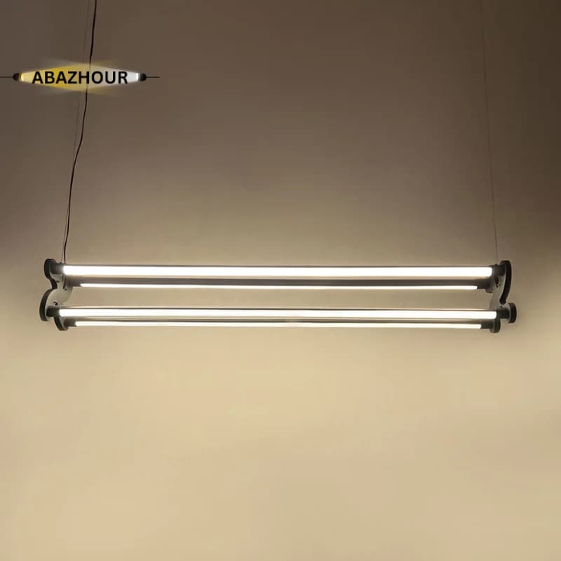 لوستر خطی مدرن LED با بدنه آلومینیوم 100 سانتی کد CM426 — تصویر ۲