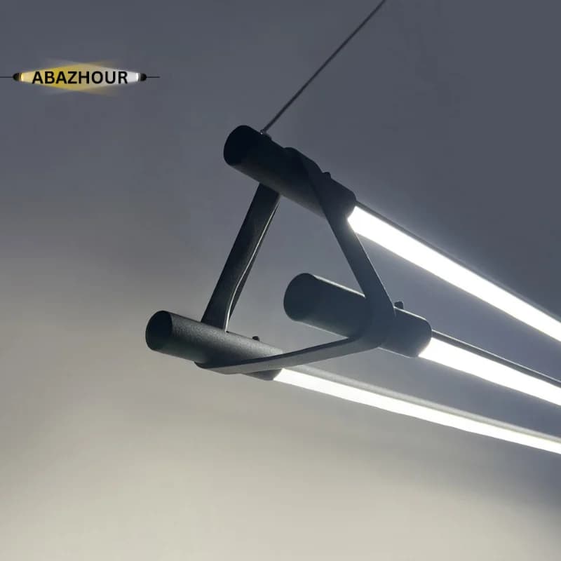 لوستر خطی مدرن LED 120 سانتی با ریموت کنترل کد CM425 — تصویر ۴