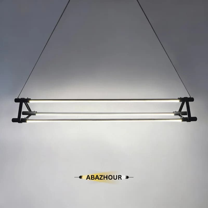 لوستر خطی مدرن LED 120 سانتی با ریموت کنترل کد CM425