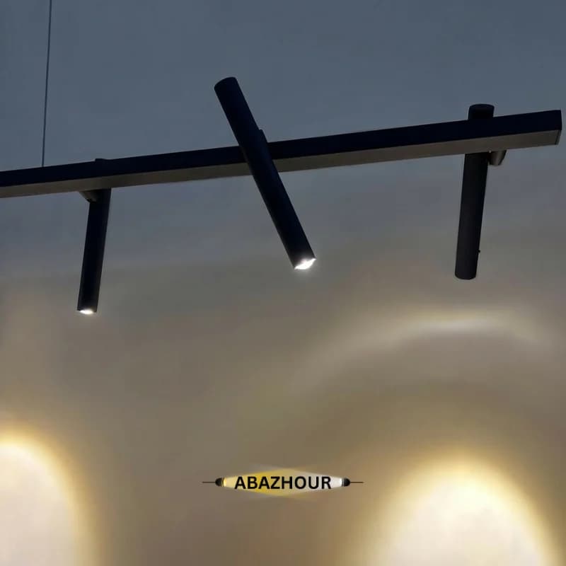 لوستر مدرن خطی 150 سانتی LED لنزدار کد CM424 — تصویر ۴