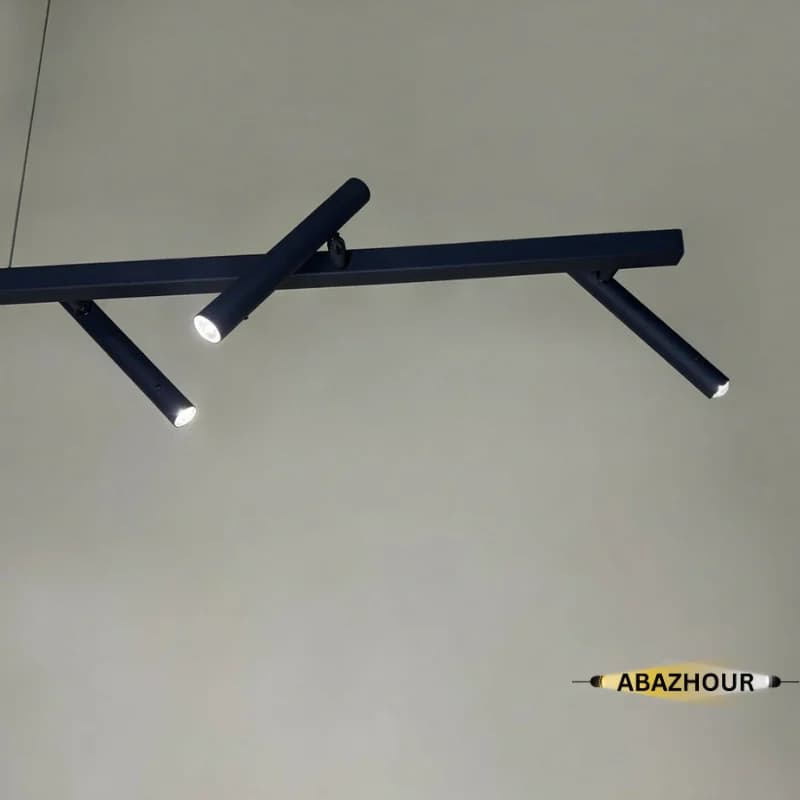 لوستر مدرن خطی 150 سانتی LED لنزدار کد CM424 — تصویر ۵