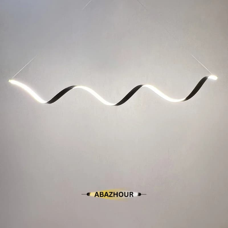 لوستر خطی منحنی مدرن LED کد CM411