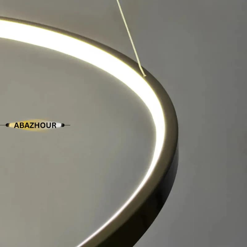 لوستر سقفی دایره ای مدرن 3 حلقه ای LED کد CM409 — تصویر ۶