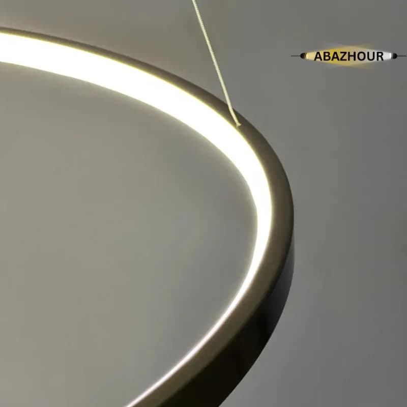 لوستر دایره ای مدرن دو حلقه ای LED کد CM408 — تصویر ۶