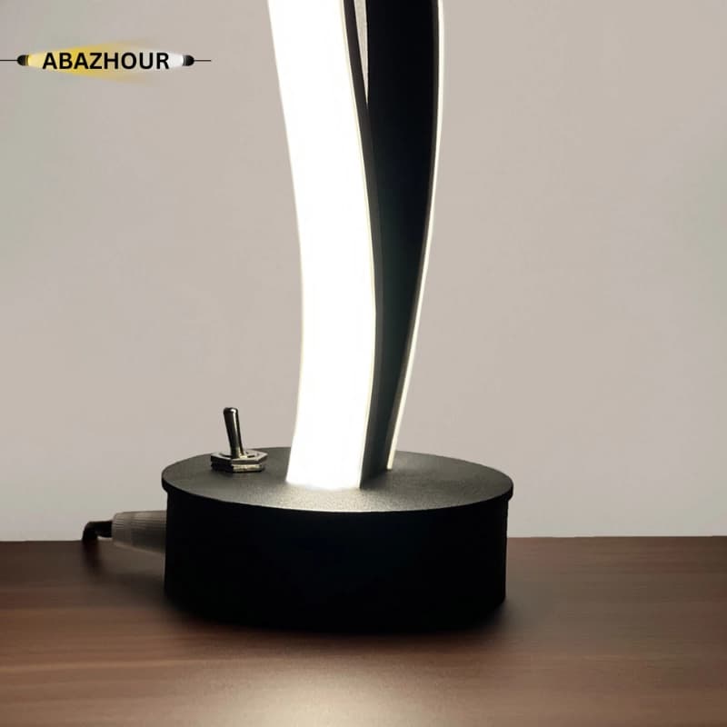 آباژور رومیزی مدرن LED دو شاخه منحنی کد RM108 — تصویر ۱۱