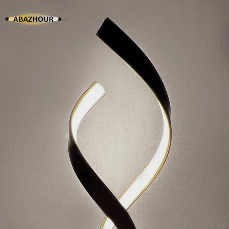 آباژور رومیزی مدرن LED دو شاخه مارپیچ کد RM107 — تصویر ۷