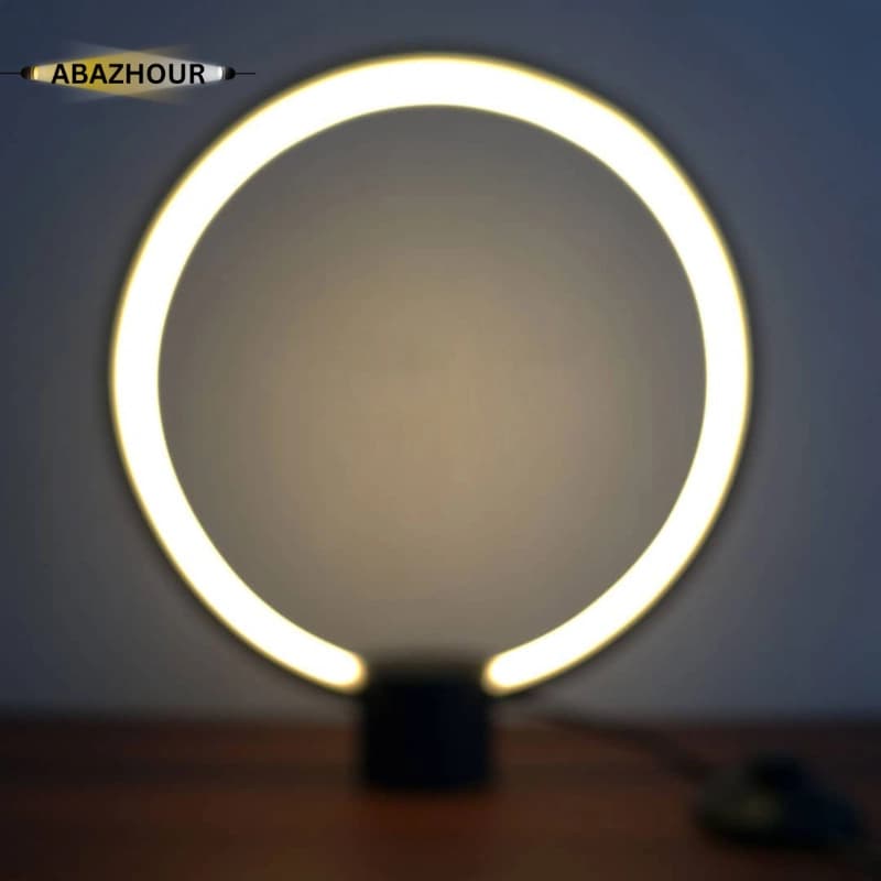 آباژور رومیزی مدرن LED دایره ای کد RM103 — تصویر ۱۲