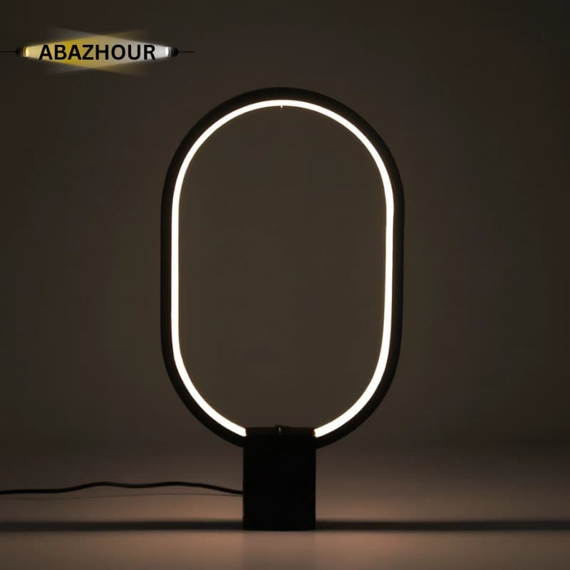 آباژور رومیزی مدرن LED مدل بیضی کد RM101