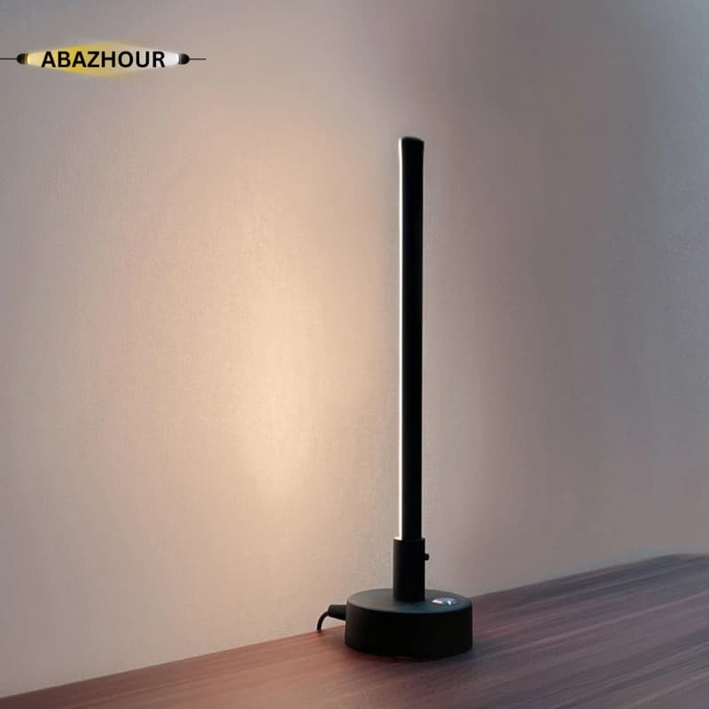 آباژور رومیزی مدرن LED خطی کد RM106 — تصویر ۴