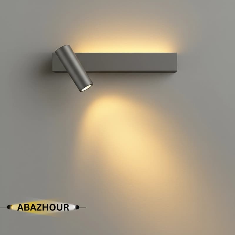 چراغ دیواری مدرن LED دو طرف نور آلومینیومی کد DM128 — تصویر ۴