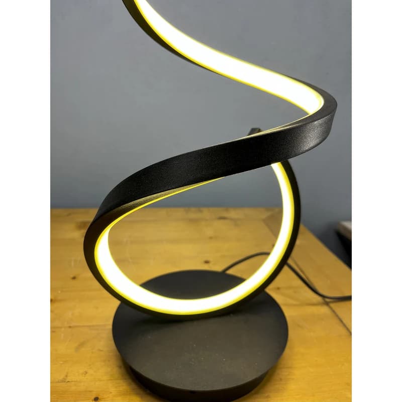 آباژور رومیزی مدرن LED منحنی با ریموت کنترل کد RM125 — تصویر ۵