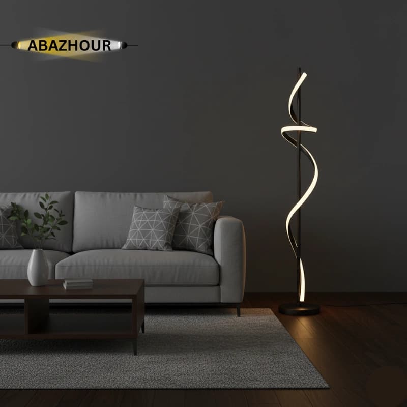 آباژور ایستاده مدرن LED با بدنه آلومینیوم کد SM135 — تصویر ۹