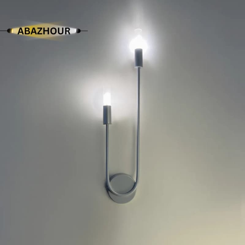 چراغ دیواری مدرن LED با 2 شاخه آلومینیومی کد DM127 — تصویر ۱۲