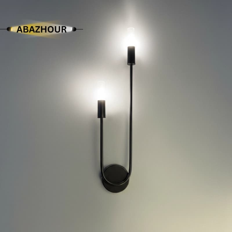 چراغ دیواری مدرن LED با 2 شاخه آلومینیومی کد DM127 — تصویر ۲