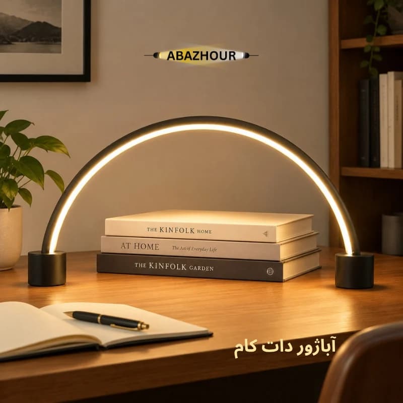 چراغ ناخن کاری نیم دایره 80 سانتی LED کد RM124 — تصویر ۸