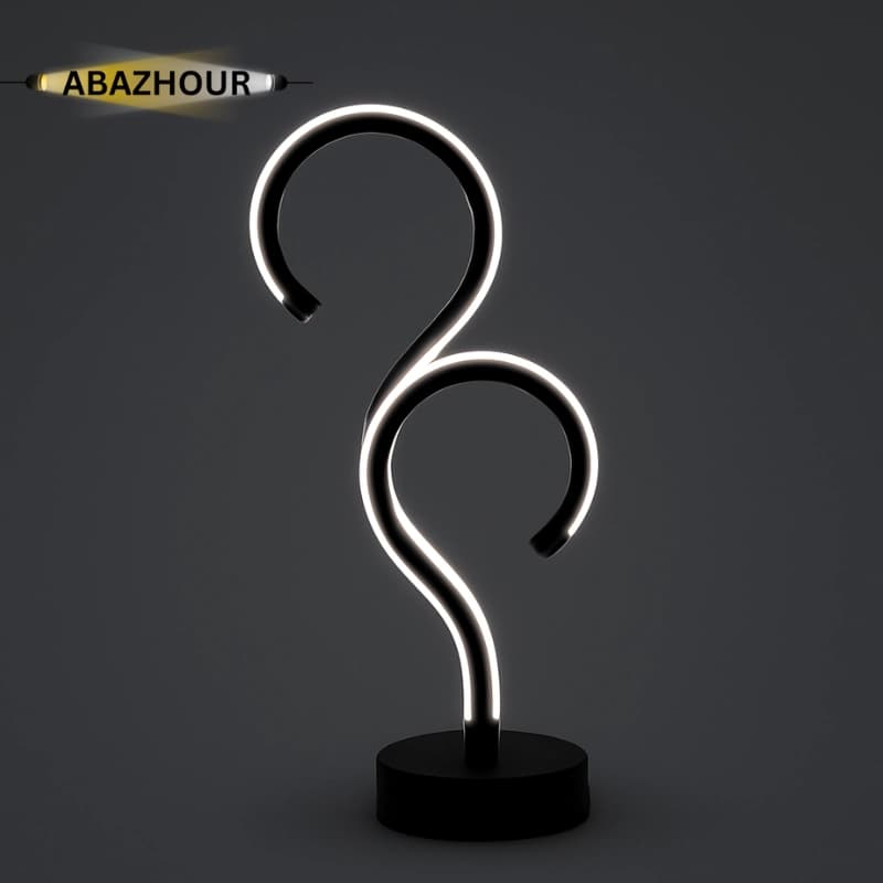 آباژور رومیزی مدرن LED با بدنه آلومینیوم کد RM122