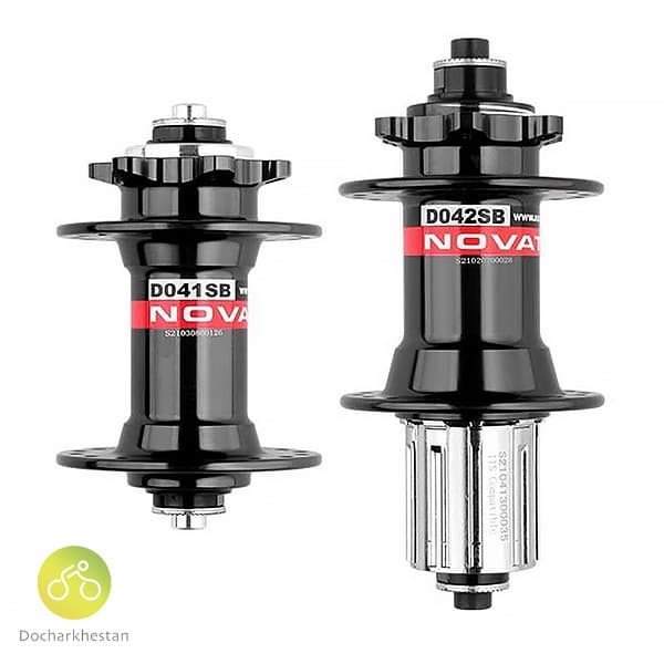 توپی دوچرخه نواتک ۴ بلبرینگ Novatec d042sb — تصویر ۳