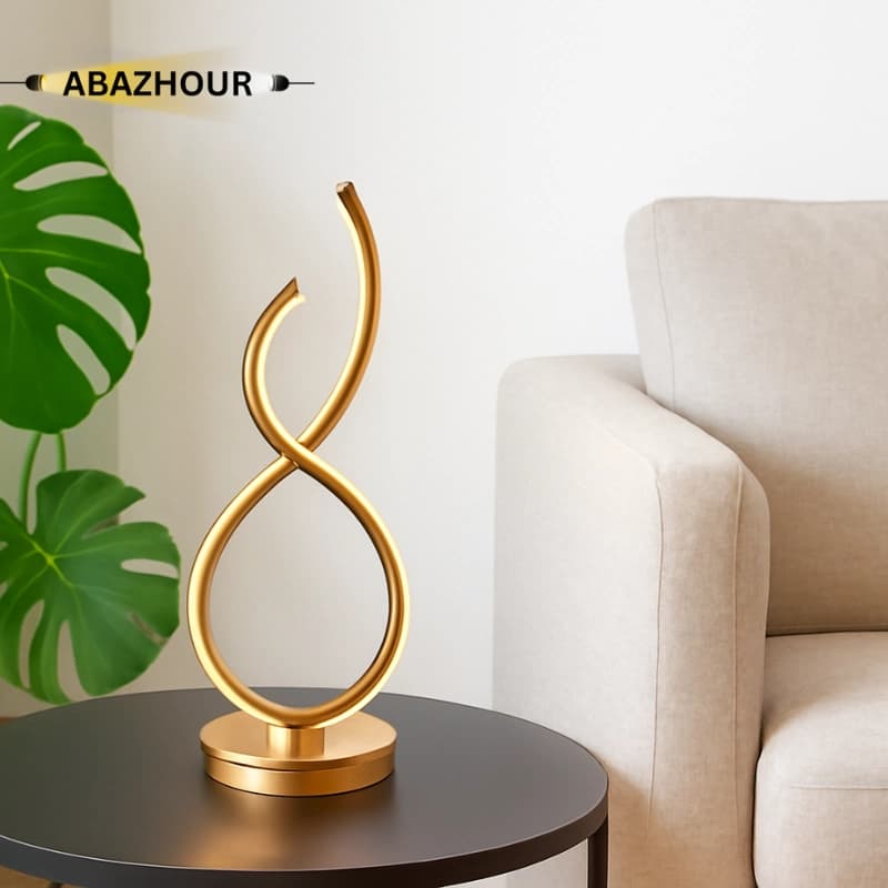 آباژور رومیزی مدرن LED شیک با بدنه آلومینیوم کد RM117 — تصویر ۵