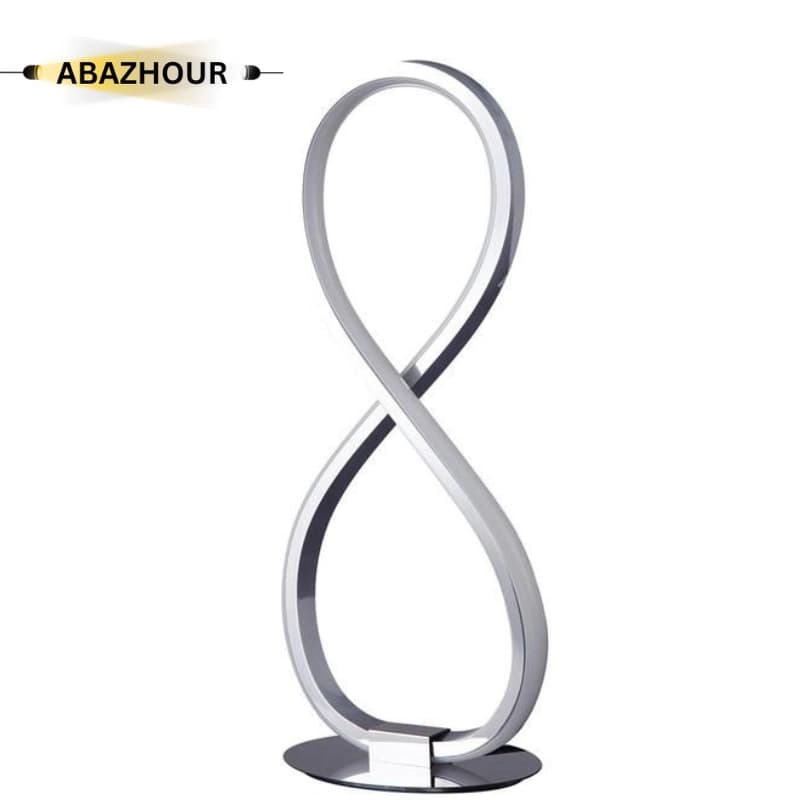 آباژور رومیزی مدرن LED طرح بی نهایت کد RM116 — تصویر ۴