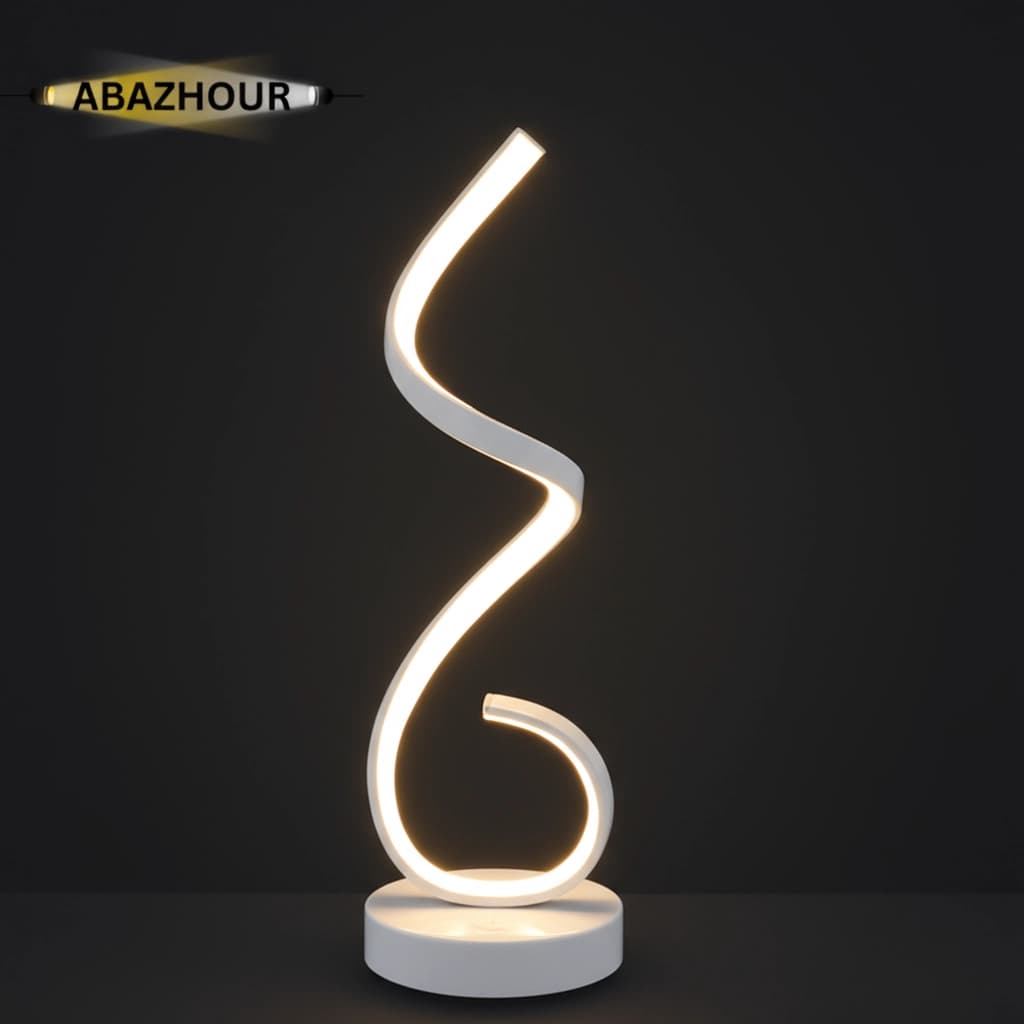 آباژور رومیزی مدرن LED شیک با ریموت کنترل کد RM111 — تصویر ۷
