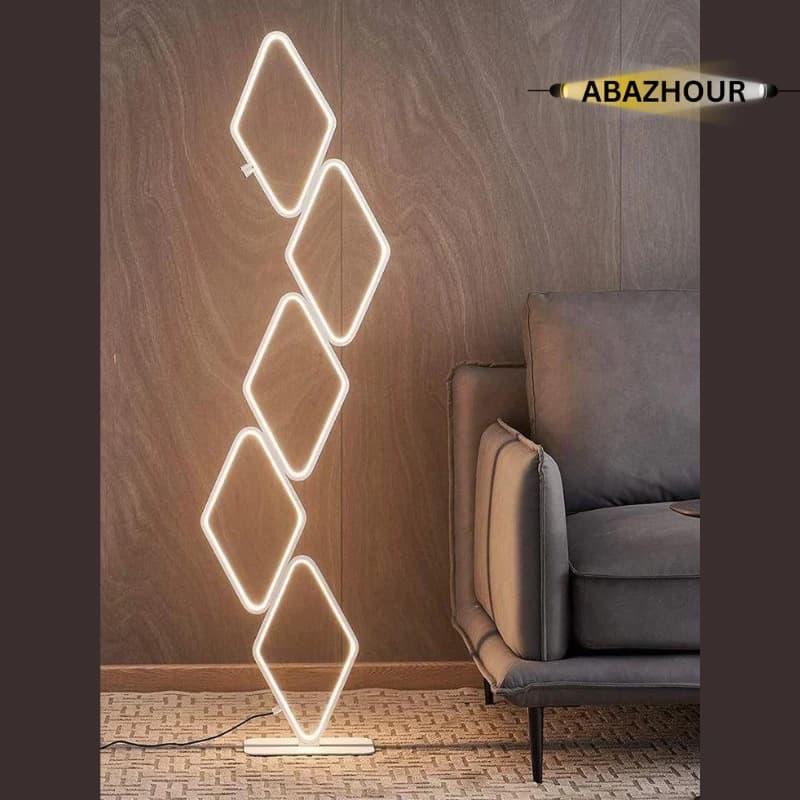 آباژور ایستاده مدرن LED طرح لوزی کد SM139 — تصویر ۸