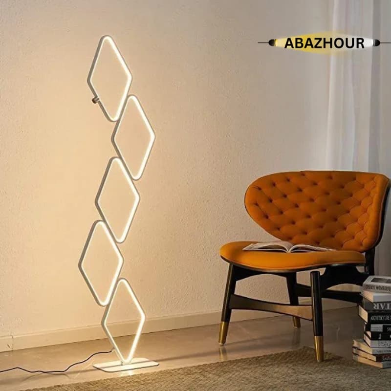 آباژور ایستاده مدرن LED طرح لوزی کد SM139 — تصویر ۶