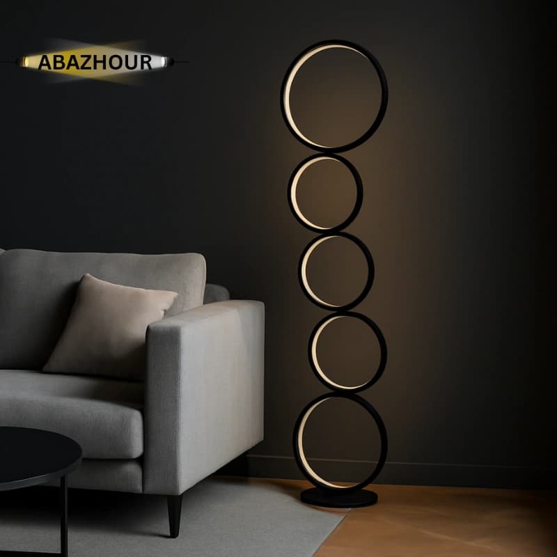 اباژور ایستاده مدرن LED طرح حلقه ای کد SM130 — تصویر ۱۲