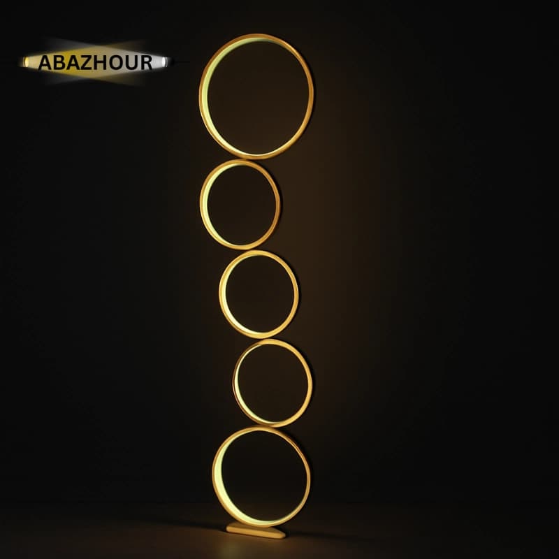 اباژور ایستاده مدرن LED طرح حلقه ای کد SM130 — تصویر ۸