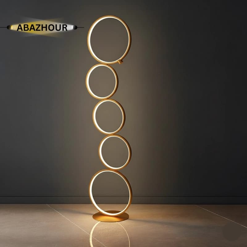 اباژور ایستاده مدرن LED طرح حلقه ای کد SM130 — تصویر ۶
