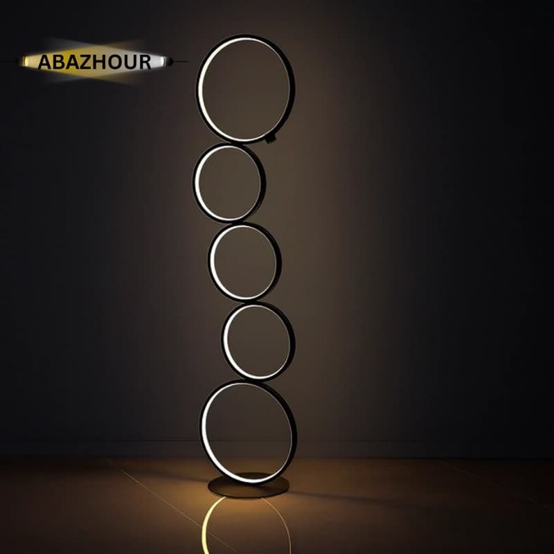 اباژور ایستاده مدرن LED طرح حلقه ای کد SM130 — تصویر ۲