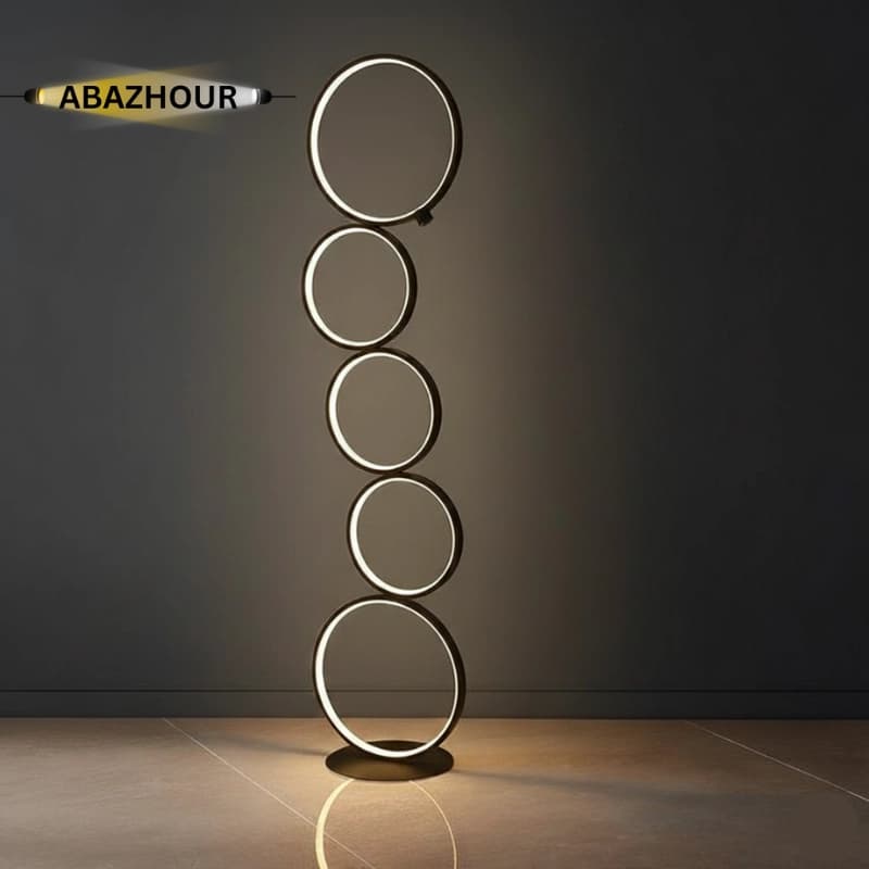 اباژور ایستاده مدرن LED طرح حلقه ای کد SM130