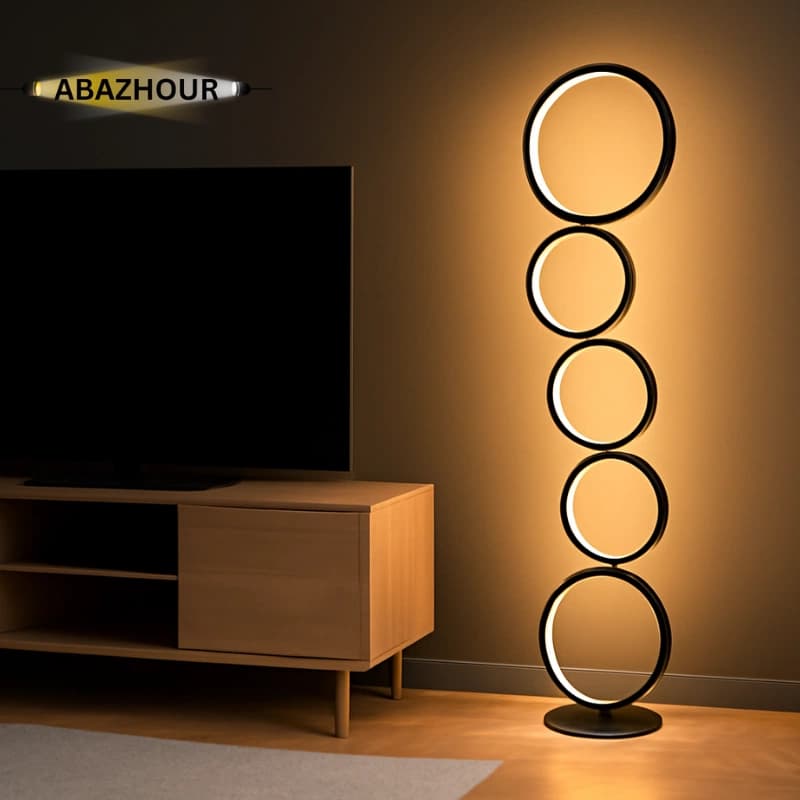 اباژور ایستاده مدرن LED طرح حلقه ای کد SM130 — تصویر ۷