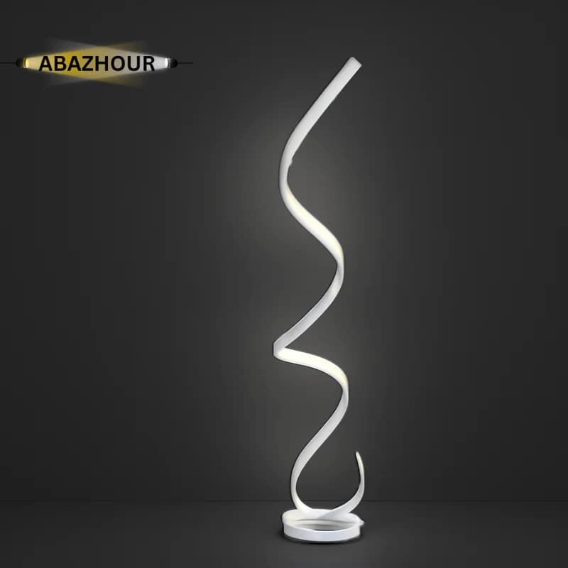 آباژور ایستاده مدرن LED منحنی با بدنه الومینیوم کد SM133 — تصویر ۲