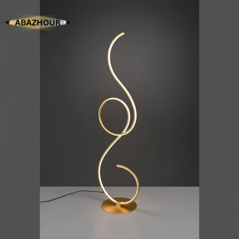 آباژور ایستاده مدرن LED با بدنه آلومینیوم کد SM132 — تصویر ۴