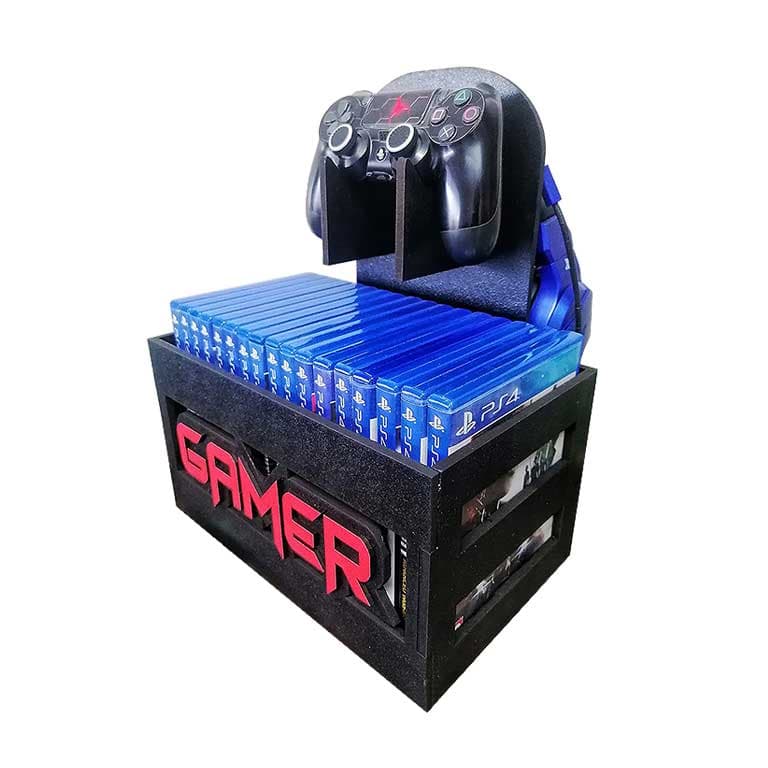 پایه نگهدارنده هدفون، دسته و دیسک بازی مدل PS5 کد 23001