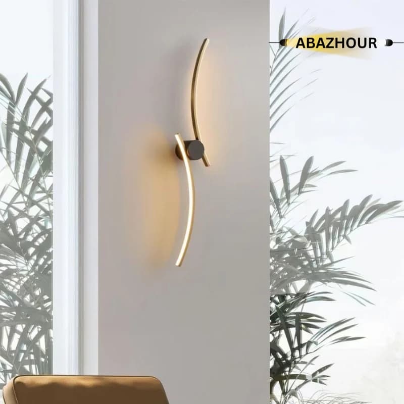 چراغ دیواری مدرن LED منحنی با بدنه آلومینیوم کد DM202 — تصویر ۶