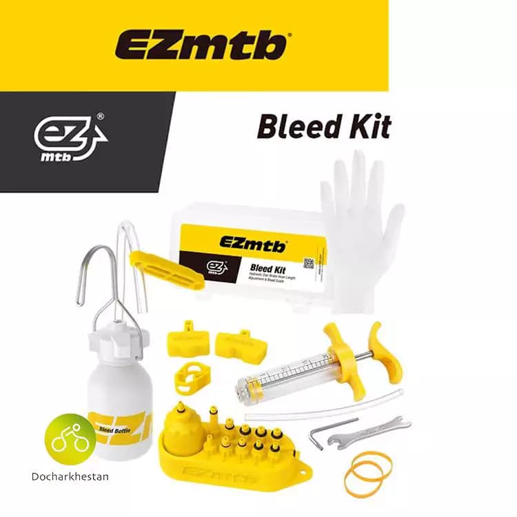 کیت هواگیرى ترمز هیدرولیک برند EZmtb تبديل فلزی — تصویر ۵