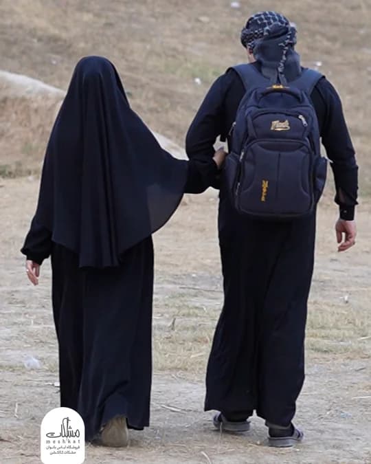 خمار شالدار مشکی (خیمار) — تصویر ۴
