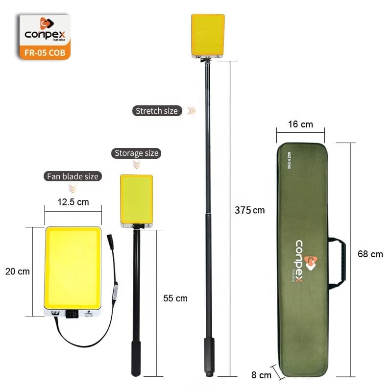 چراغ کمپینگ کانپکس مدل FR-21 با سه پایه — تصویر ۱۰