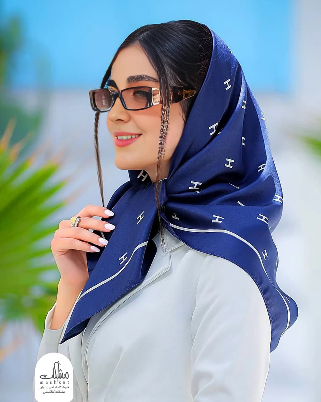 روسری ابریشم توئیل قواره کوچک — تصویر ۶
