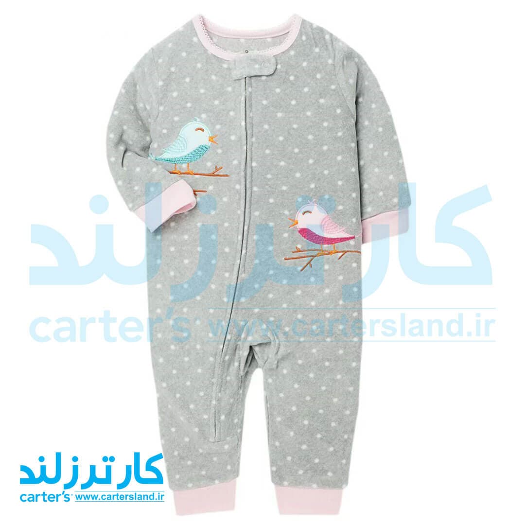 سرهمی فوتر بدون جوراب دخترانه کارترز کد 2587 — تصویر ۲