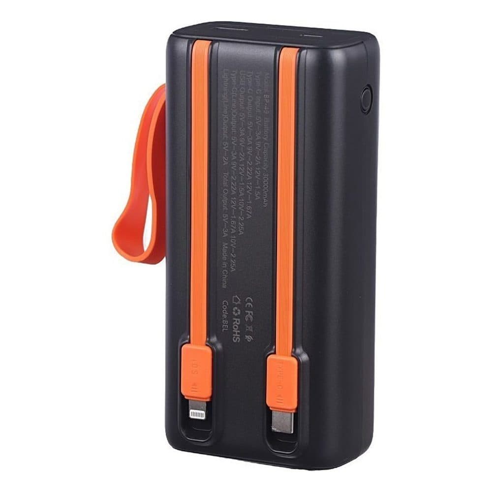 پاوربانک ۳۰۰۰۰ بیوا BP-049 توان ۲۲.۵ وات همراه با کابل — تصویر ۵