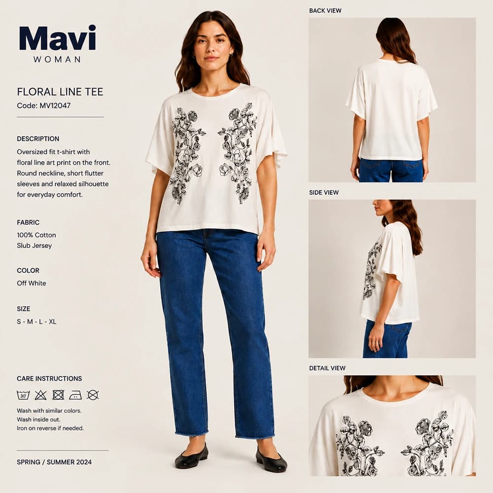 تیشرت زنانه ماوی Mavi — تصویر ۷